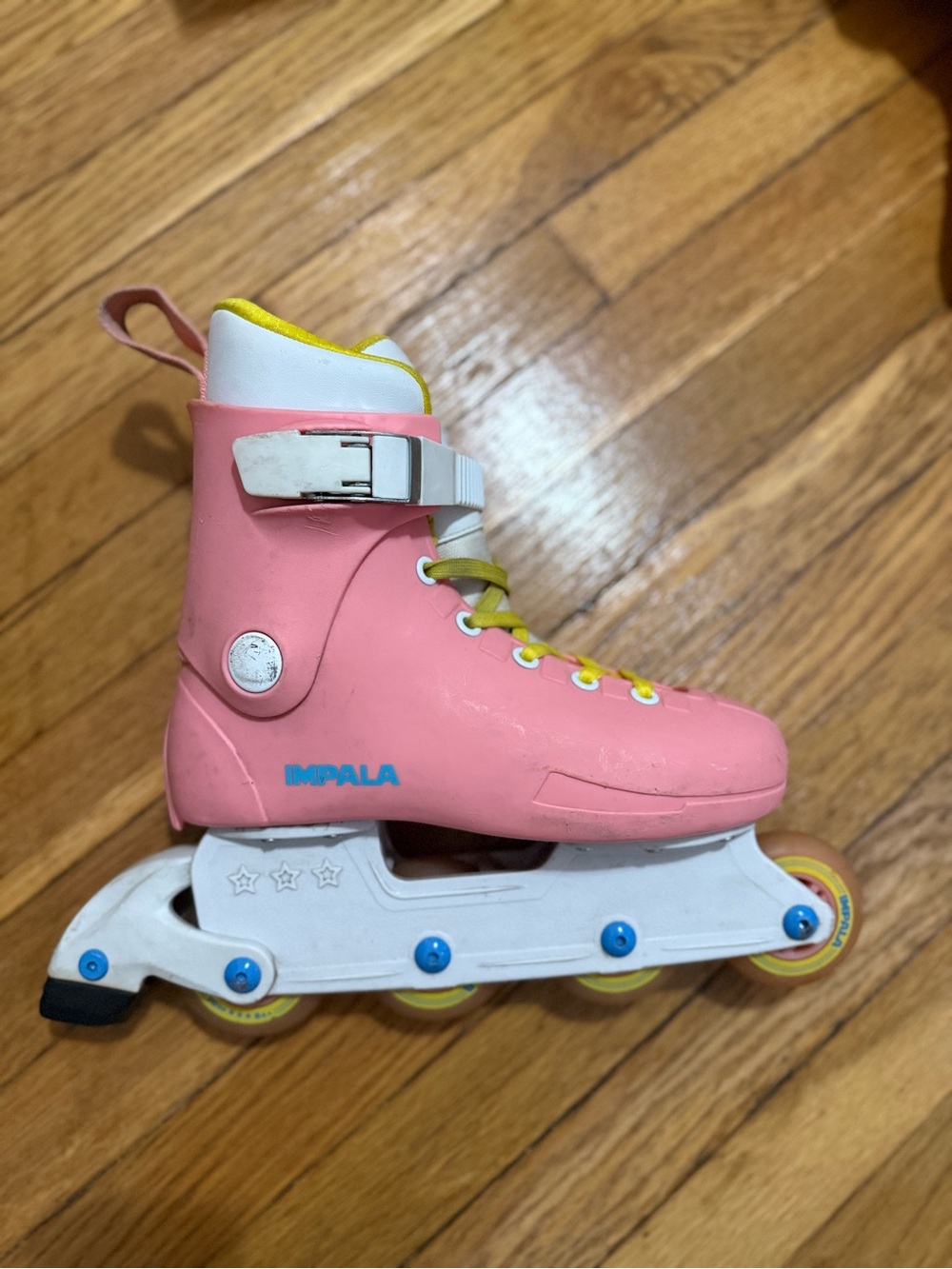 Impala Pink & Yellow Inline Roller Skates - Picture 8 of 10